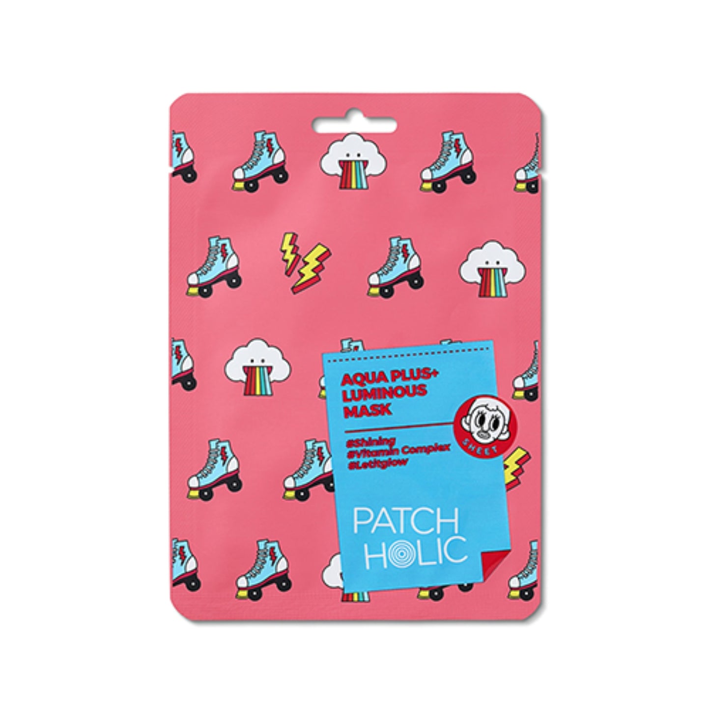 Švytėjimo suteikianti kaukė PATCH HOLIC AQUA PLUS