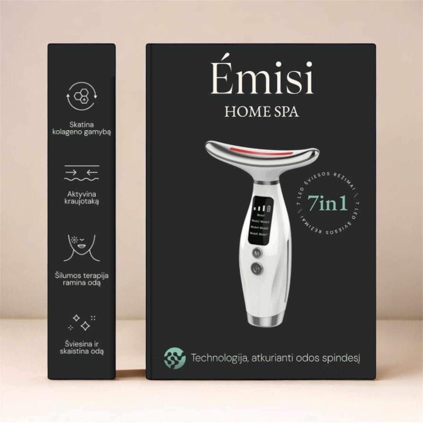 Veidą modeliuojantis LED prietaisas "Emisi"