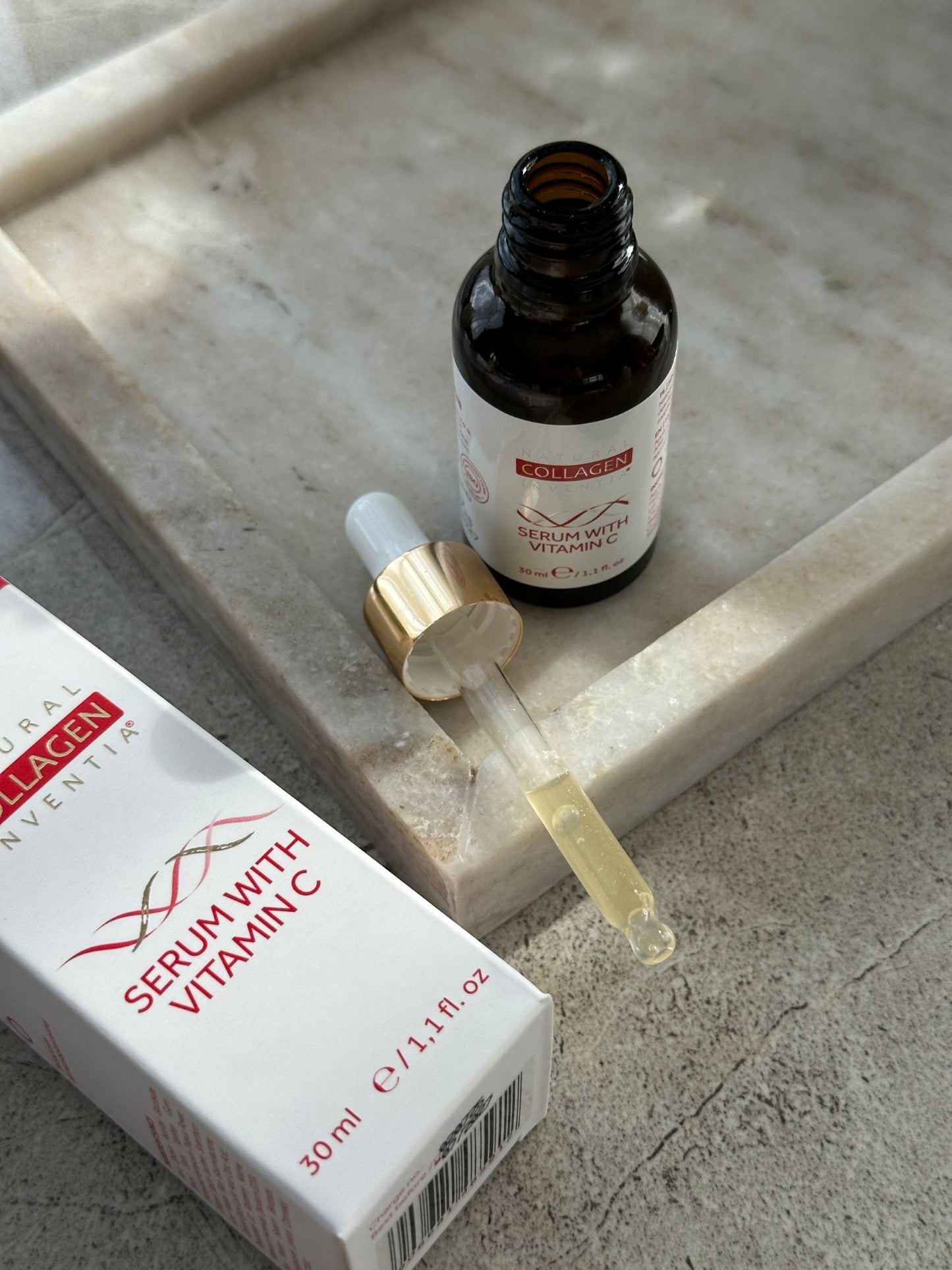 INVENTIA Kolageno veido serumas su Vitaminu C