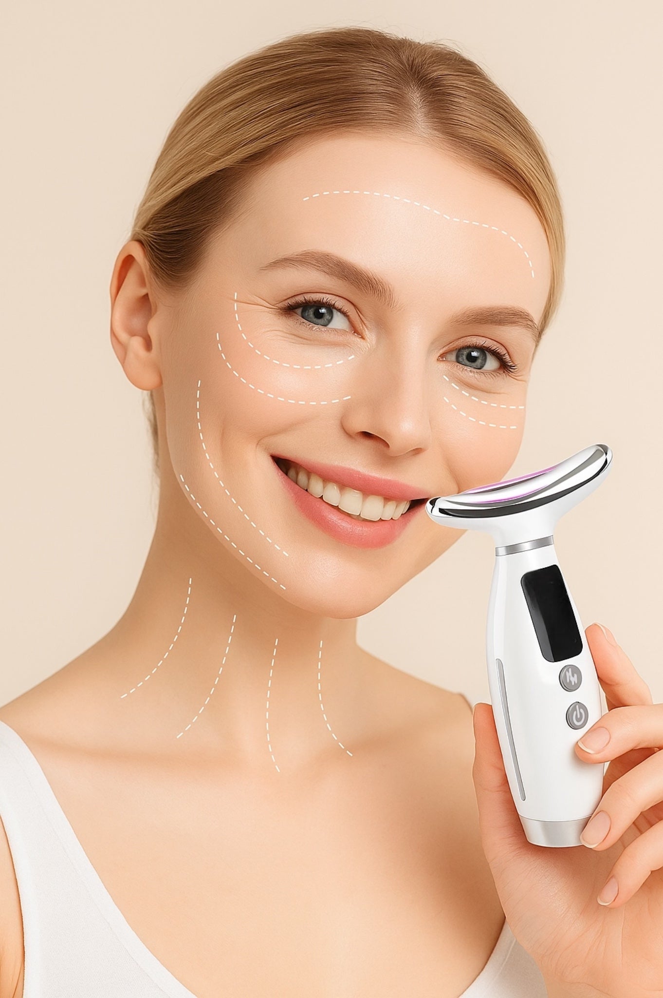 Veidą modeliuojantis LED prietaisas "Emisi"